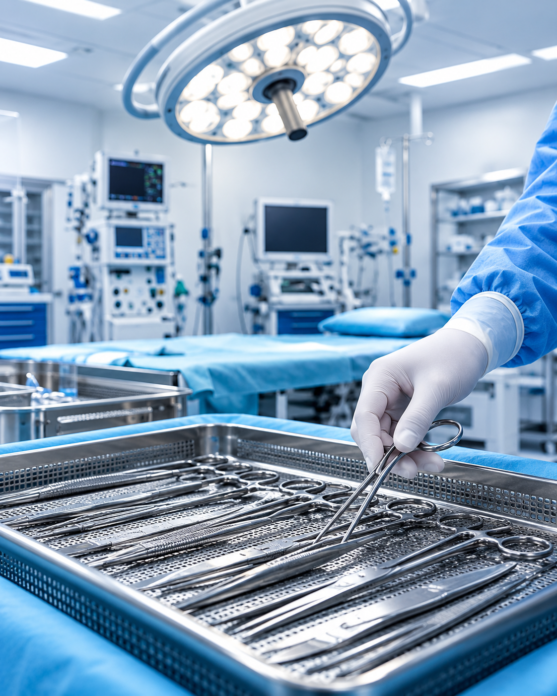 Sterilizing stainless-steel instruments